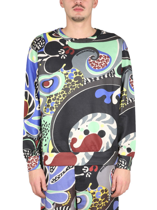 Psychedelic Print Sweatshirt