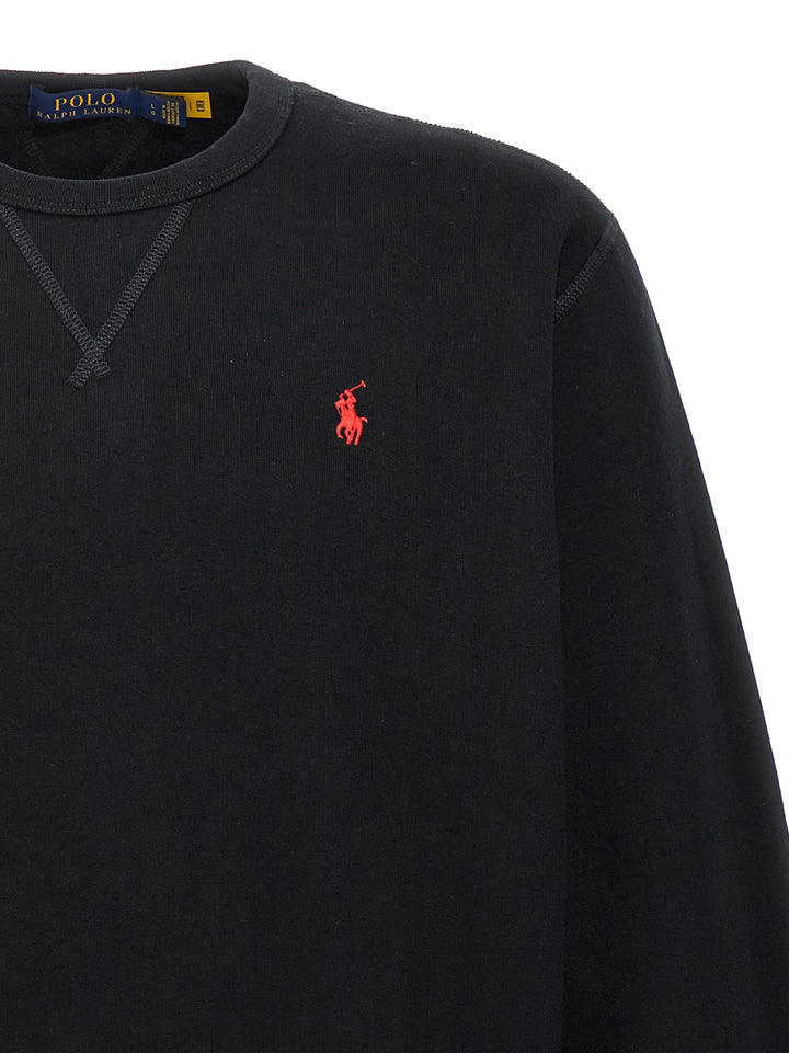 Polo Ralph Lauren With Embroidered Logo Felpe - Nero | 0eab776f6323c25f76ed22a557c38f4271949e26