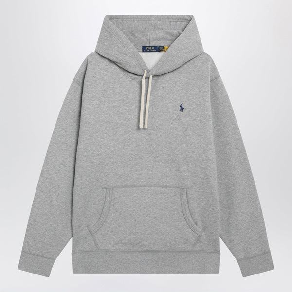 Grey Hoodie In Brushed Cotton