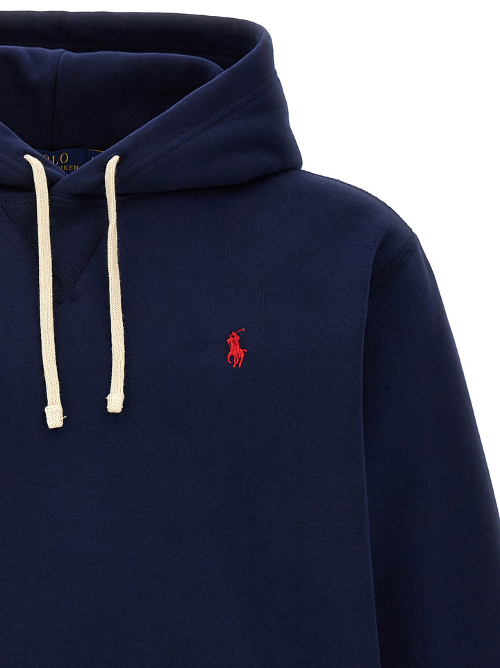 Polo Ralph Lauren Logo Hoodie Felpe - Blu | 8838918b180057eddcd60a031897379adbc709b8