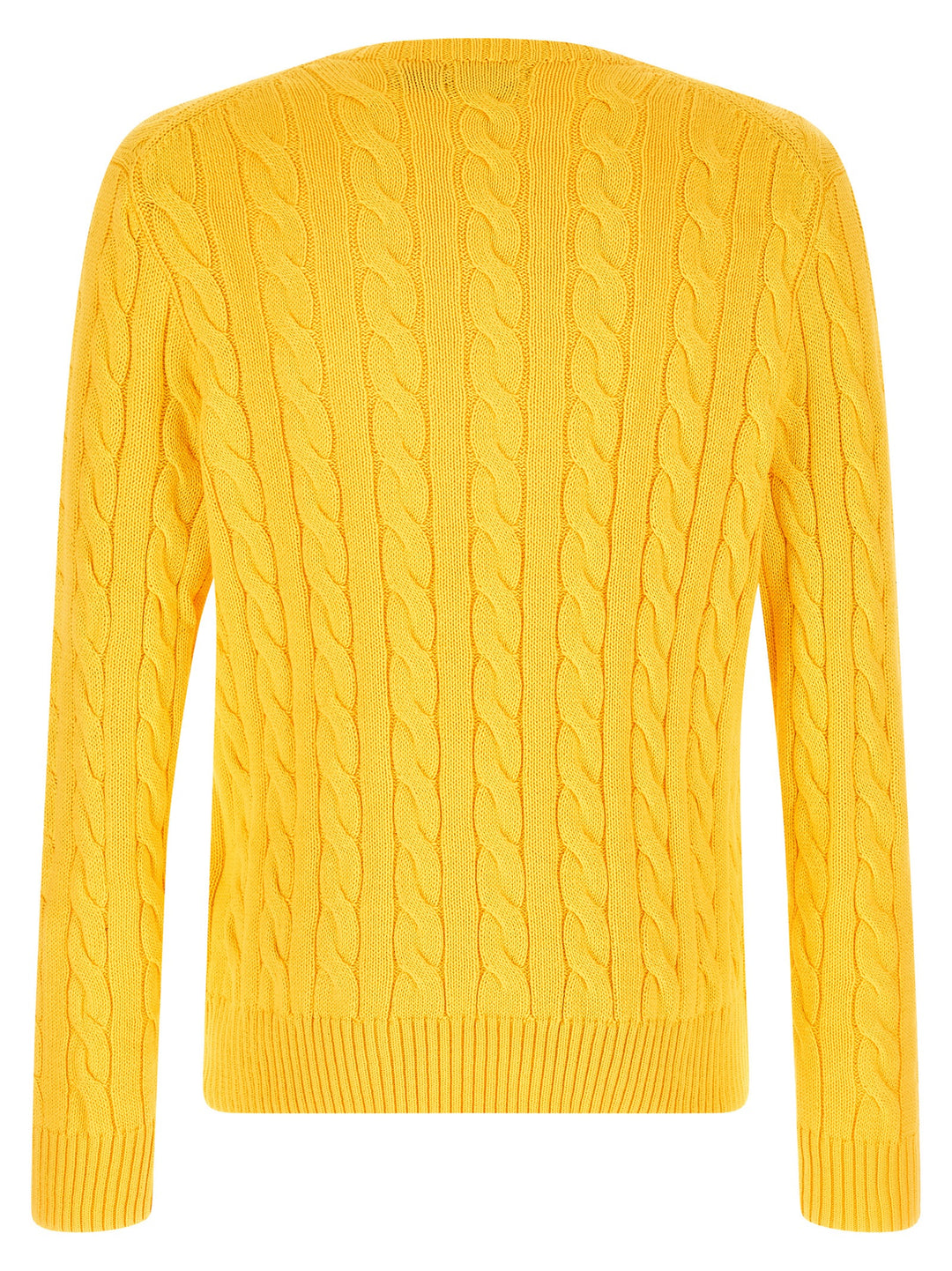 Polo Ralph Lauren Cotton Braided Sweater Maglioni - Giallo | 9df23d181178e3257aefde51e8ca49484b7668f1