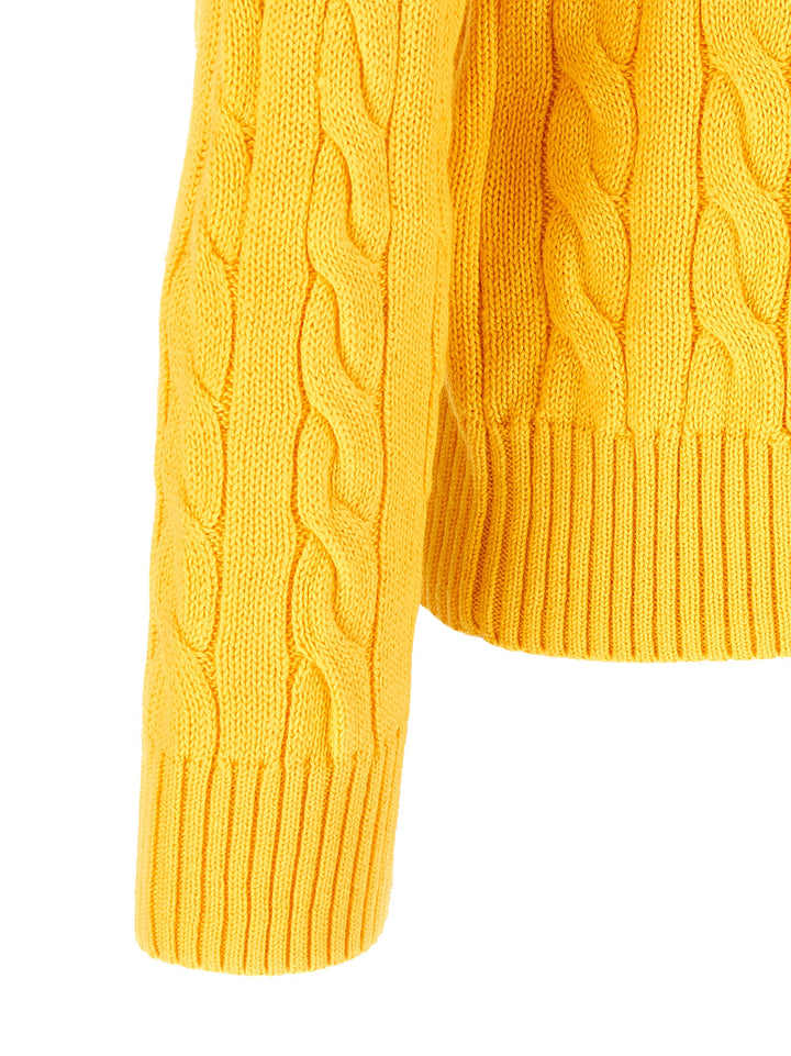 Polo Ralph Lauren Cotton Braided Sweater Maglioni - Giallo | 5d8a6820a47845953e92c0aefa714a14c790665c