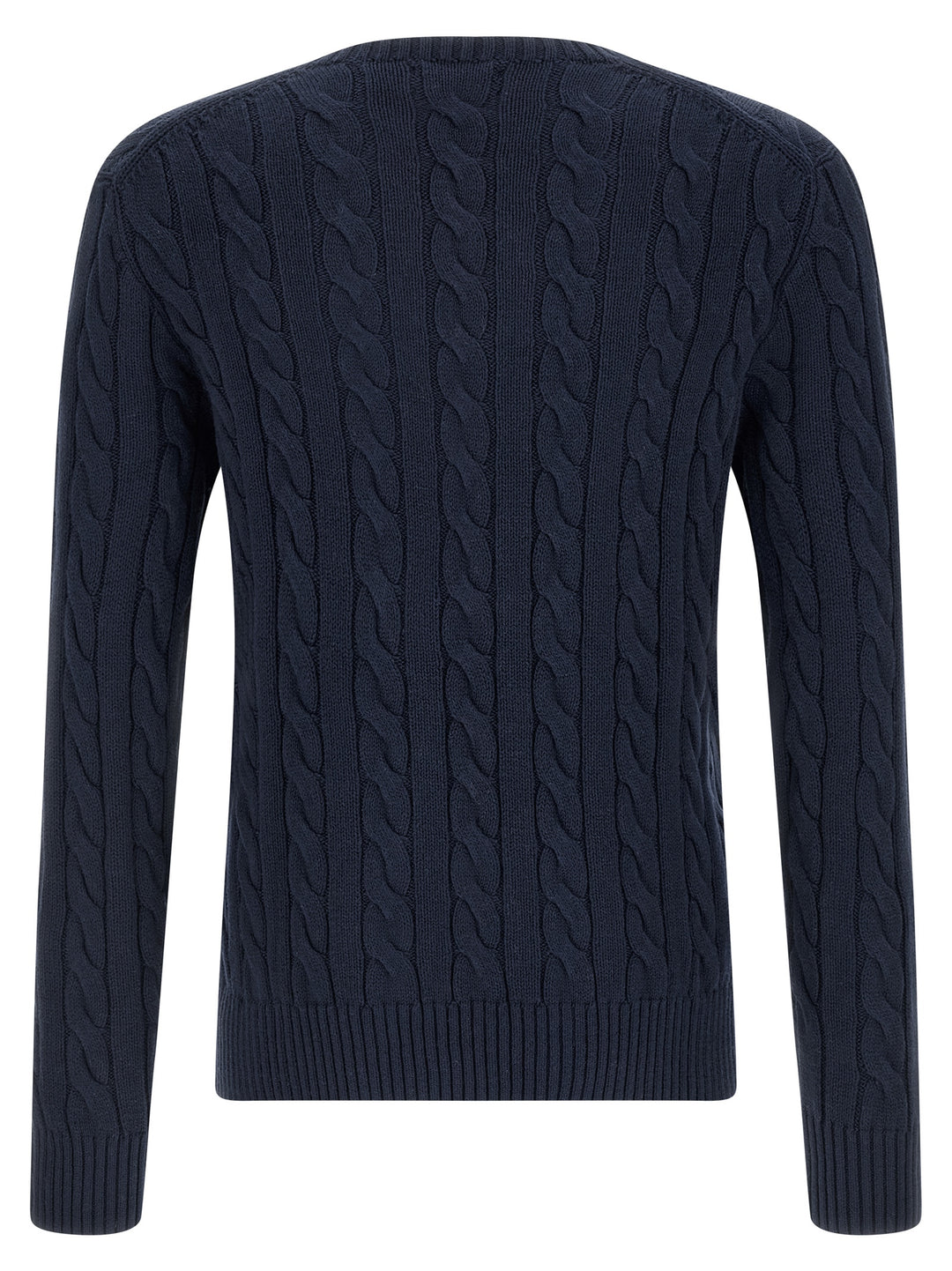 Polo Ralph Lauren Cotton Braided Sweater Maglioni - Blu | 7a2a44c0c6f13dddf30f4e1d14ff61149914eec7