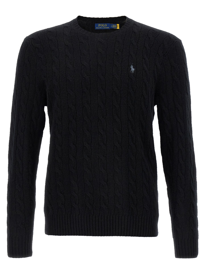 Polo Ralph Lauren Braided Sweater Maglioni - Nero | d21381a5543672bc5ac528de60421bac057a3320