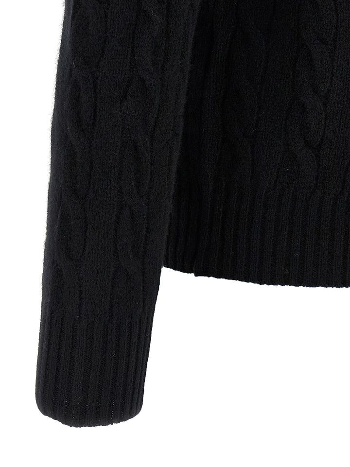 Polo Ralph Lauren Braided Sweater Maglioni - Nero | deafc38bd67f1d9dd7b3f6fbba0dee05bf743bd0