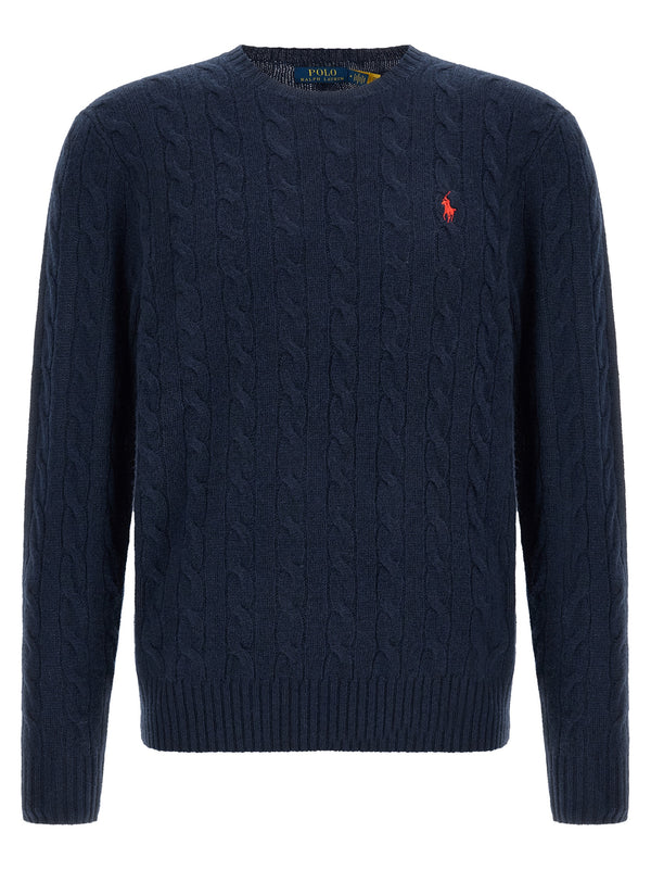 Braided Sweater Blue
