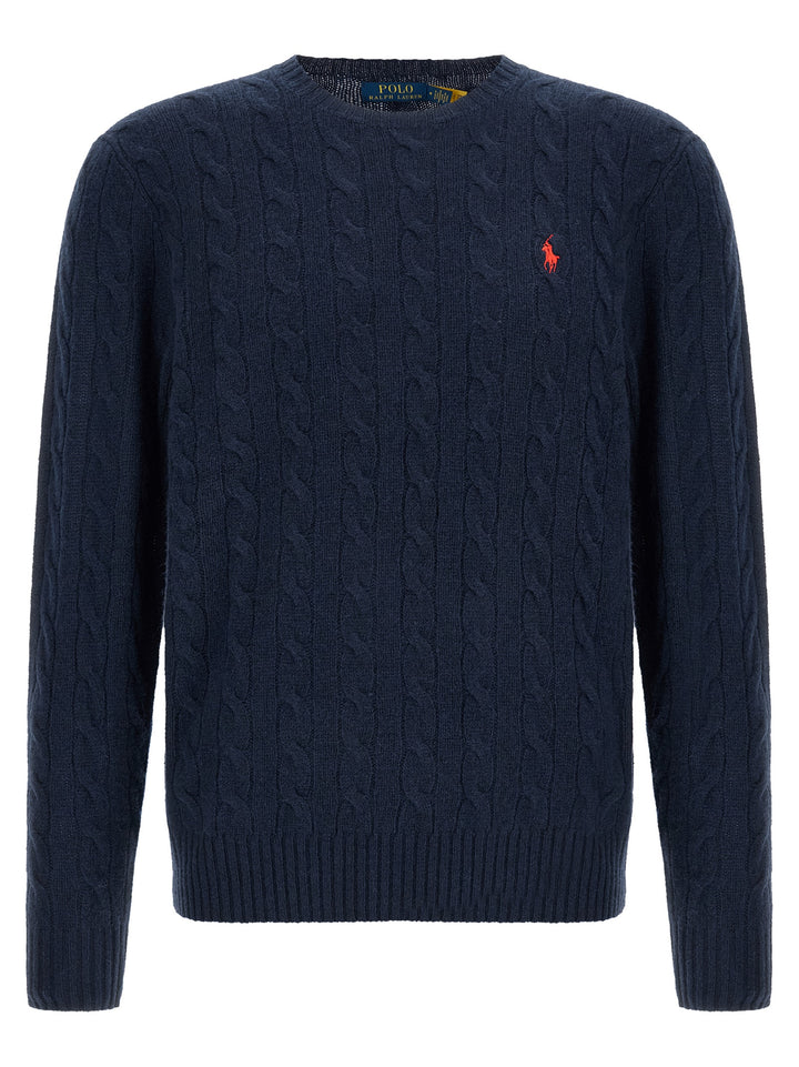 Polo Ralph Lauren Braided Sweater Maglioni - Blu | f44c60b64c07b0b44acc18db25d7bbb9bf1fc977