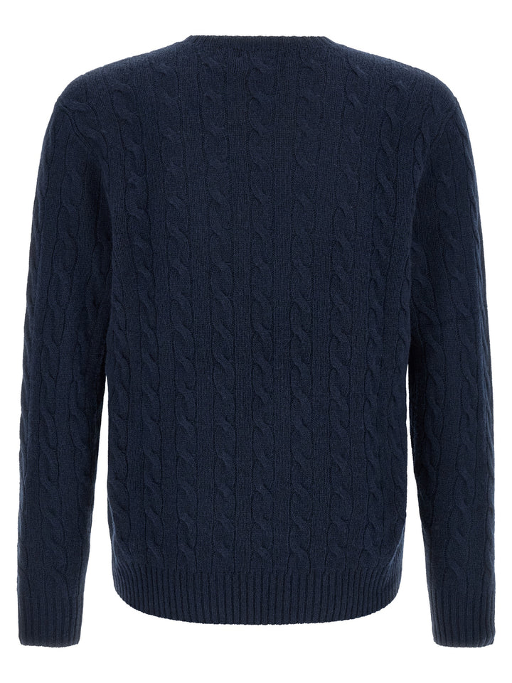 Polo Ralph Lauren Braided Sweater Maglioni - Blu | 7ddc7bf6c09b2b3a84667f949eae94be5ce140b3