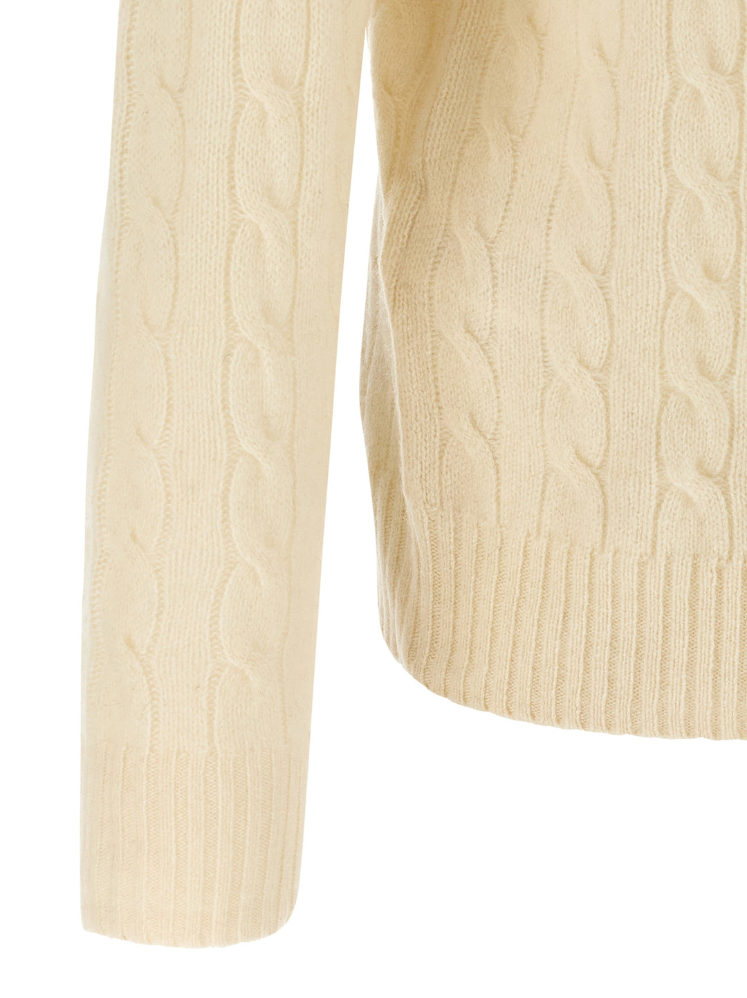 Polo Ralph Lauren Braided Sweater Maglioni - Bianco | bf1a520bb171b1a2313f82fbe65f025b35bf76cd