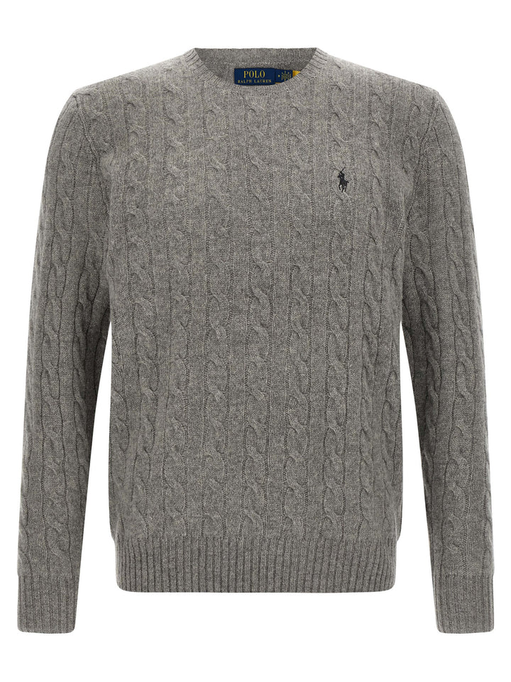 Polo Ralph Lauren Braided Sweater Maglioni - Grigio | c30e8d89153fbcc04955aa5822ac246de3787fe1