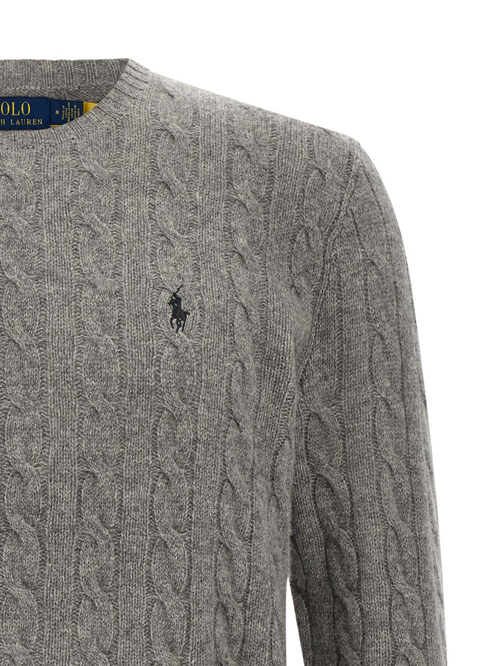 Polo Ralph Lauren Braided Sweater Maglioni - Grigio | c10c13ae0db331c029e801cd6d1a1a3014708a24