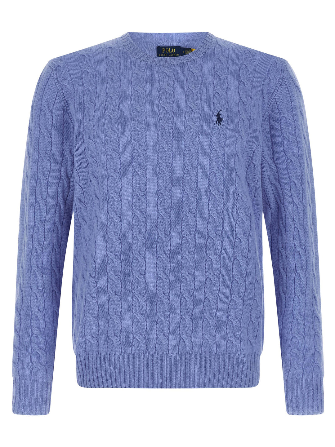 Polo Ralph Lauren Braided Sweater Maglioni - Celeste | abab224e27396bfc684188f5a2b141d50b3efb27
