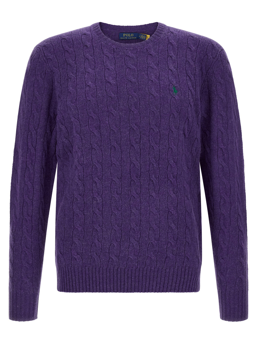 Polo Ralph Lauren Braided Sweater Maglioni - Viola | d156b880950c4fb893de1bccf1a70457fbd783d2