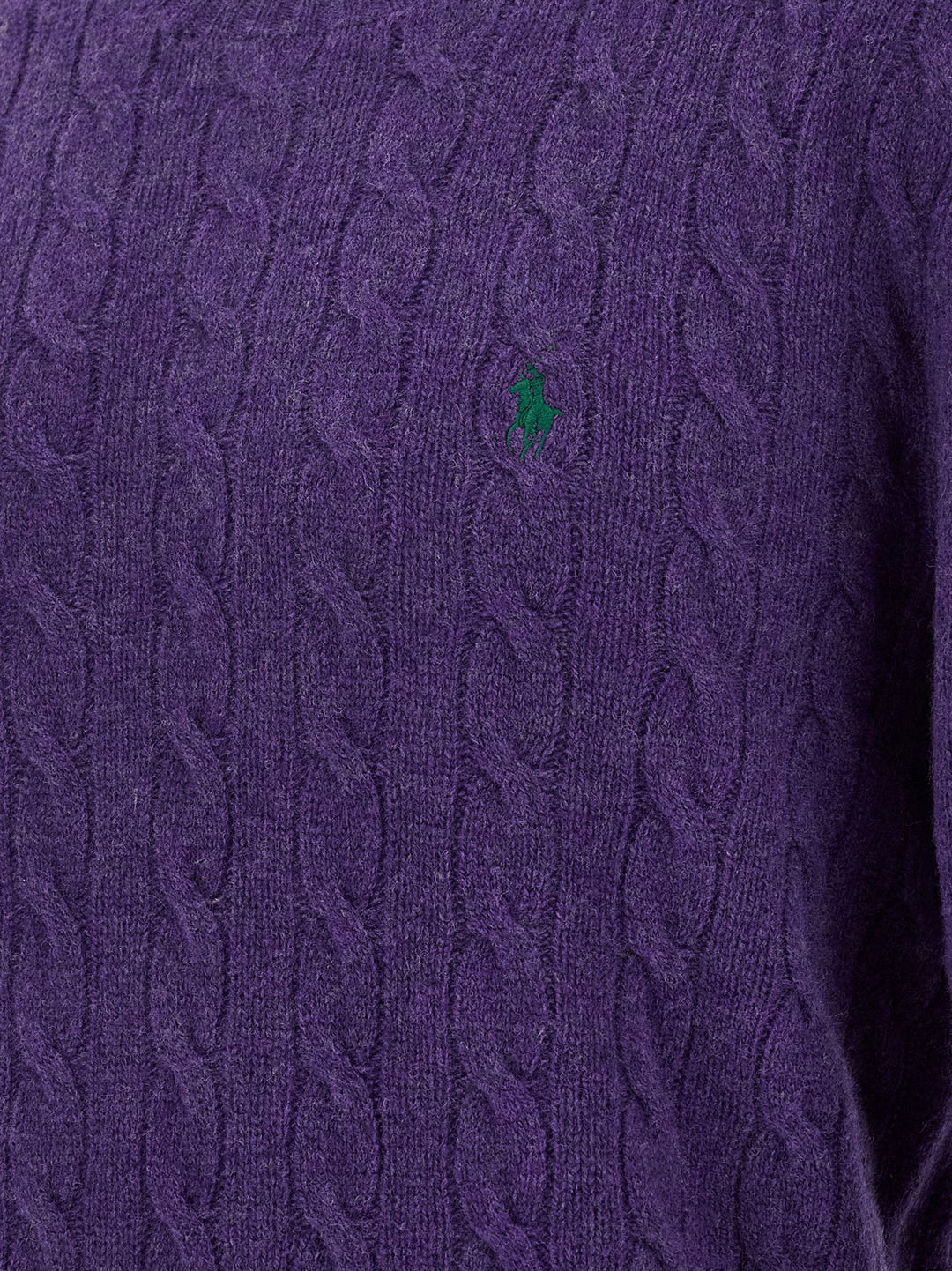Polo Ralph Lauren Braided Sweater Maglioni - Viola | 1477b8f6e221fdfcb71293c3fe2d7bc07eb2497c