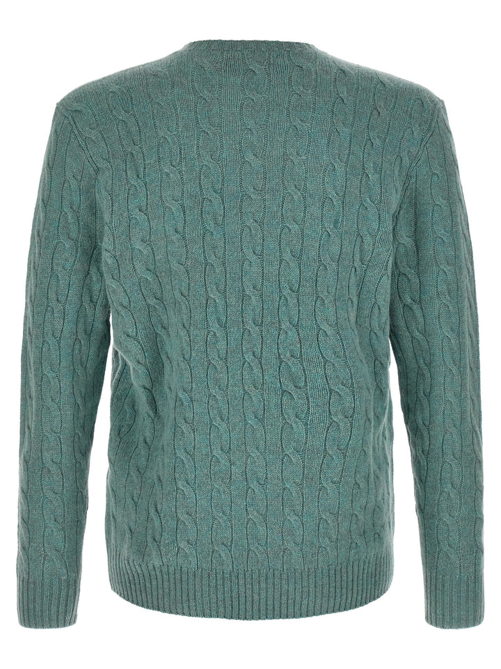 Polo Ralph Lauren Braided Sweater Maglioni - Verde | db3acdd0488aa9848b99b1529f70ae768b9b7bed