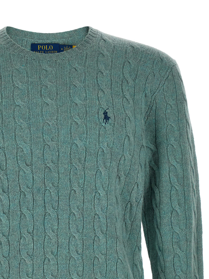 Polo Ralph Lauren Braided Sweater Maglioni - Verde | 114f21335e66e5567a9db1318c944b24890ecc0a