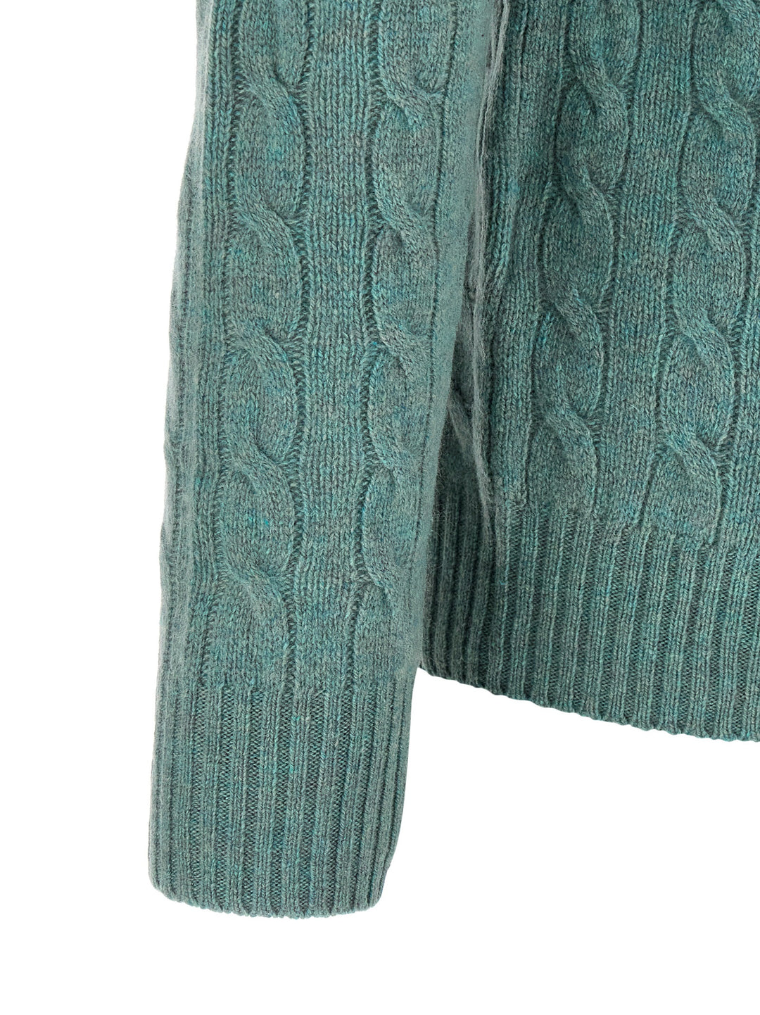 Polo Ralph Lauren Braided Sweater Maglioni - Verde | c07ad1f513951bd1565ef3085b630a1ff1d4ea51