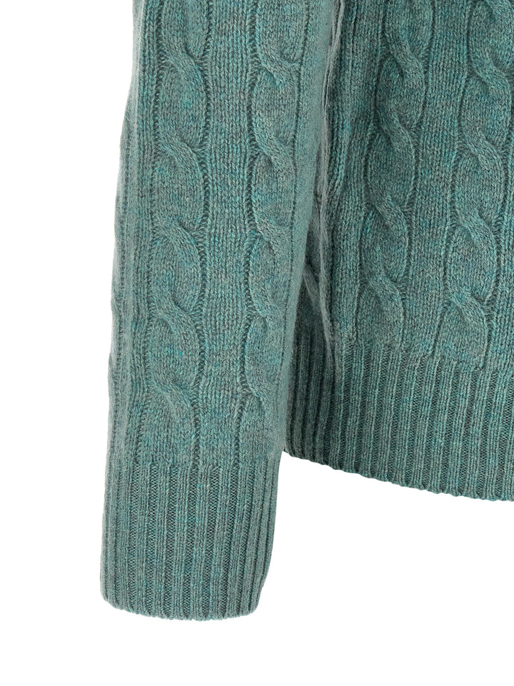 Polo Ralph Lauren Braided Sweater Maglioni - Verde | c07ad1f513951bd1565ef3085b630a1ff1d4ea51