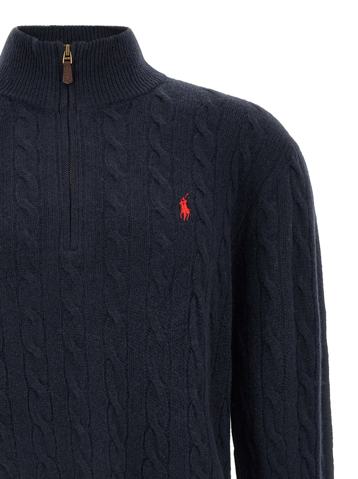 Polo Ralph Lauren Braided Sweater Maglioni - Blu | 1959ccf0f060395826f8e33d3d0ebd8bc11437f8