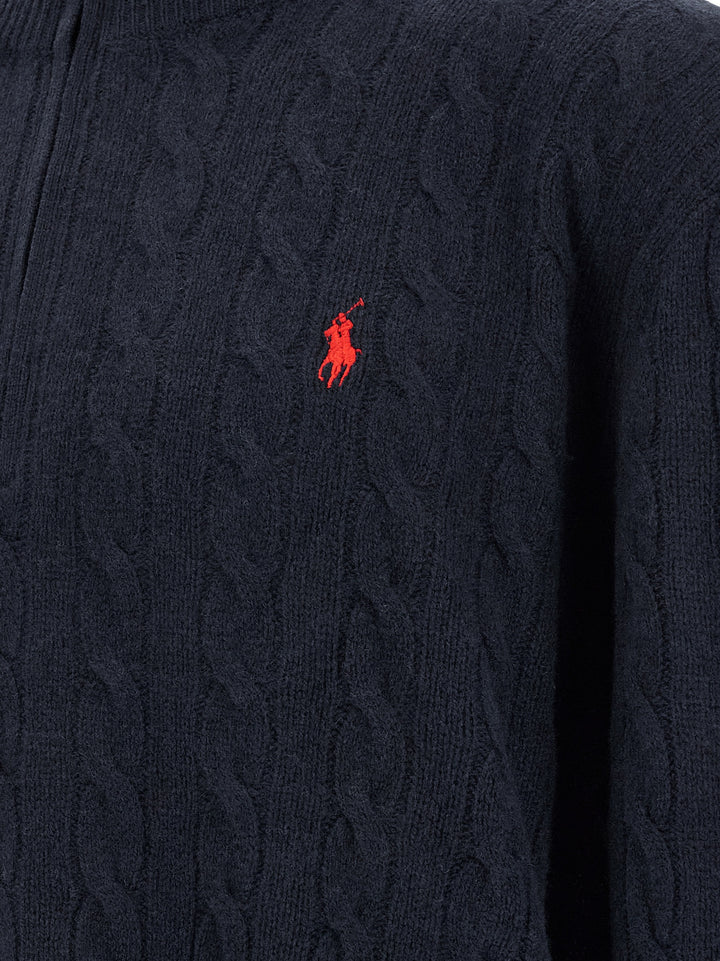 Polo Ralph Lauren Braided Sweater Maglioni - Blu | d3dd593c12b90b0ff7855c6f9b70f20b04567dd1