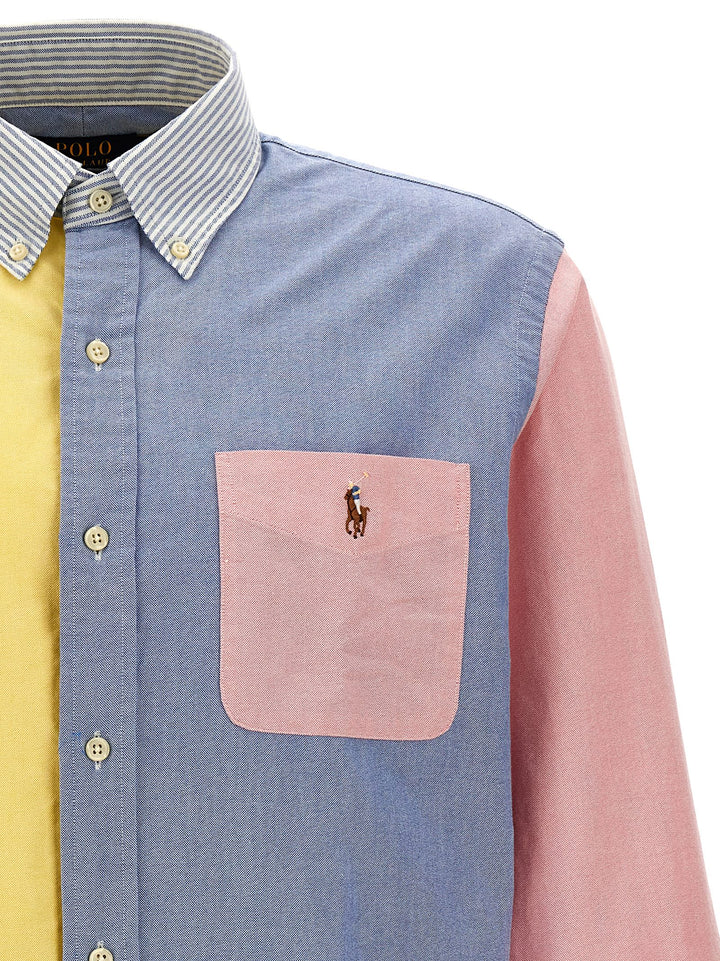 Polo Ralph Lauren Patchwork Shirt With Logo Embroidery Camicie - Multicolor | e34d3de6b3a5a45207a591e11eede15ff785653c