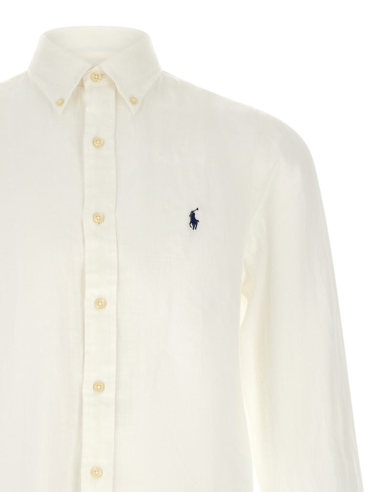 Polo Ralph Lauren Linen Shirt Camicie - Bianco | 83cd6a4e2e18e4bcb53e21c21a8aeab0c1a98632
