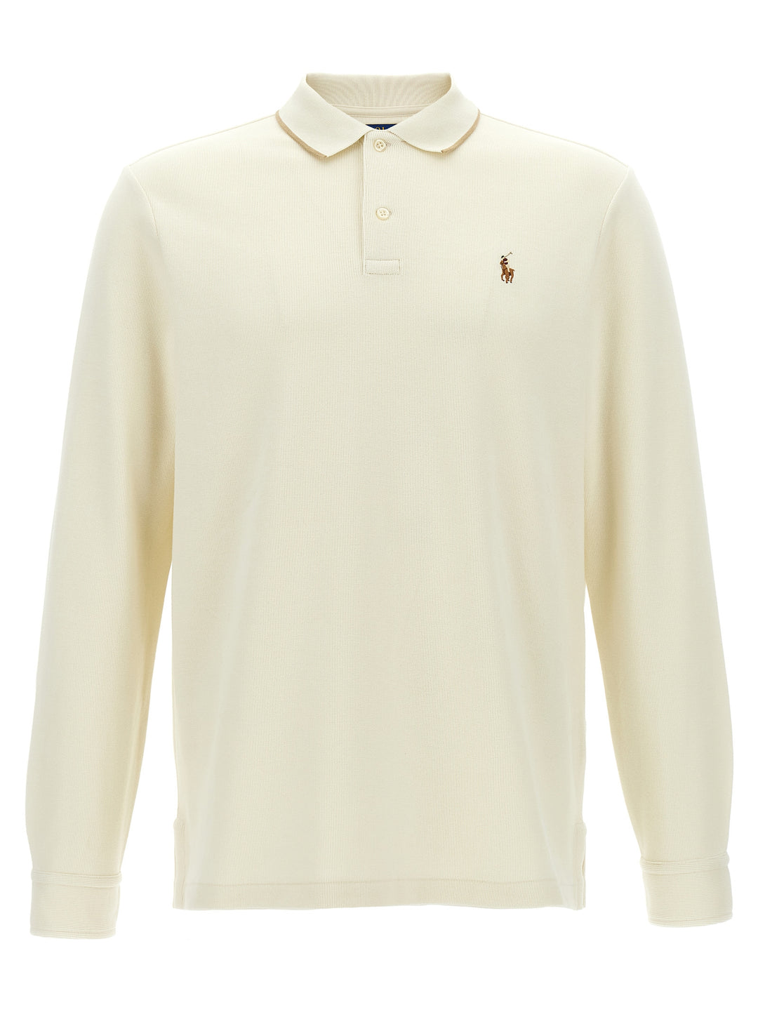 Polo Ralph Lauren Fleece Cotton  Shirt Polo - Beige | d4c9dbc235f8d44242f00137b06ac0fb813f0eac