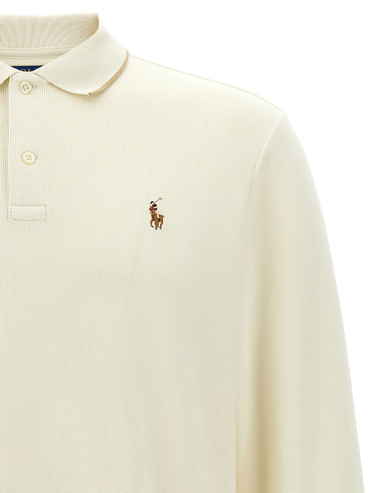 Polo Ralph Lauren Fleece Cotton  Shirt Polo - Beige | a1adf1afbbc2f68f75f32720a08cfa8f24a7e2ba
