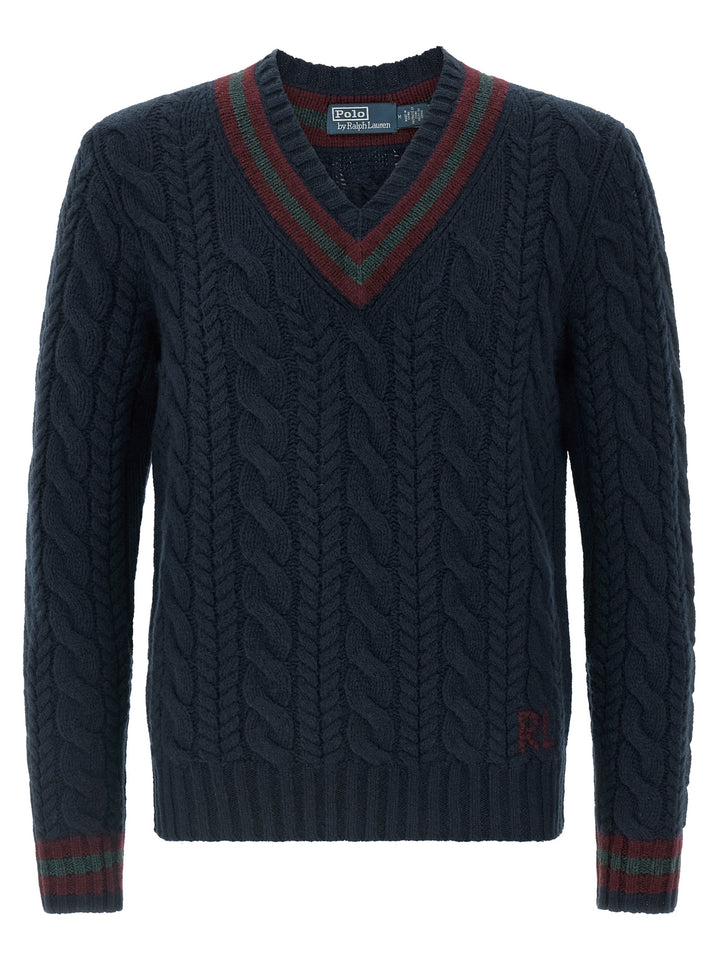 Polo Ralph Lauren Braided Sweater Maglioni - Blu | d1e4e20f25c3da2a1ffc29a3420be5d2fc2f26c0
