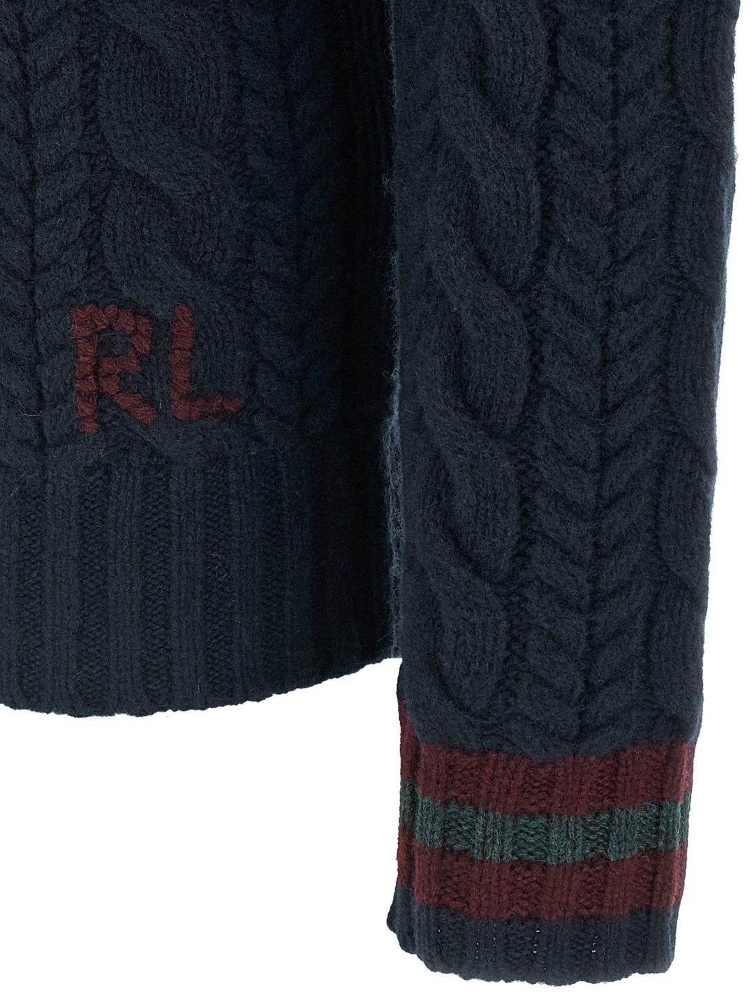 Polo Ralph Lauren Braided Sweater Maglioni - Blu | 47e151aab35eee0242aa3b0ba2126a48d63408d6