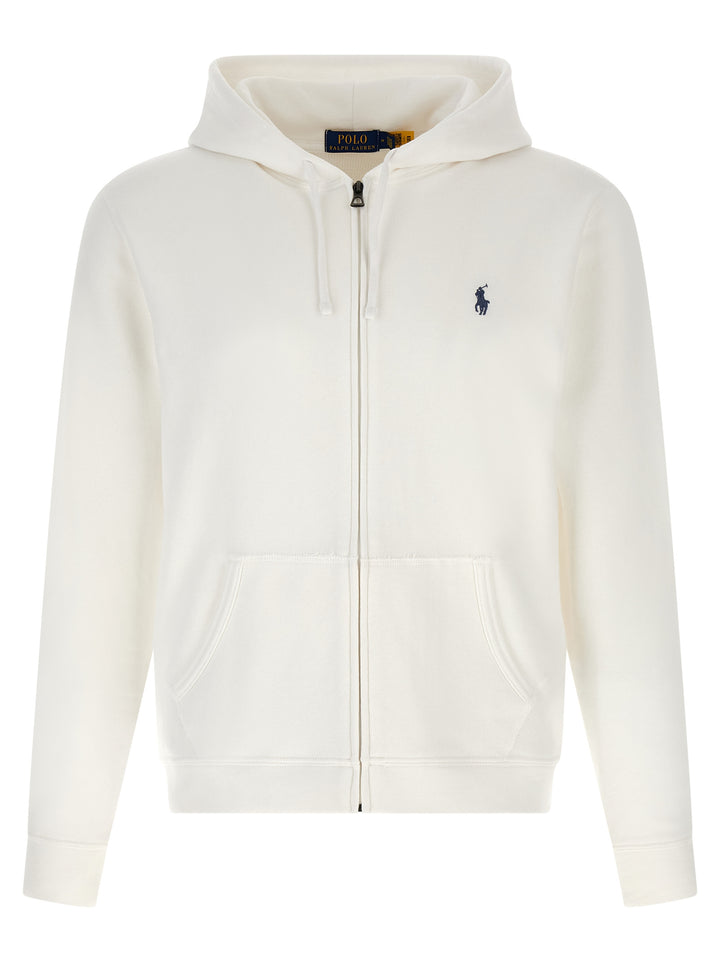 Polo Ralph Lauren Loopback Cotton Hoodie Felpe - Bianco | c2ca04d749837e8b49ed929dfdfc6baec075d0d5