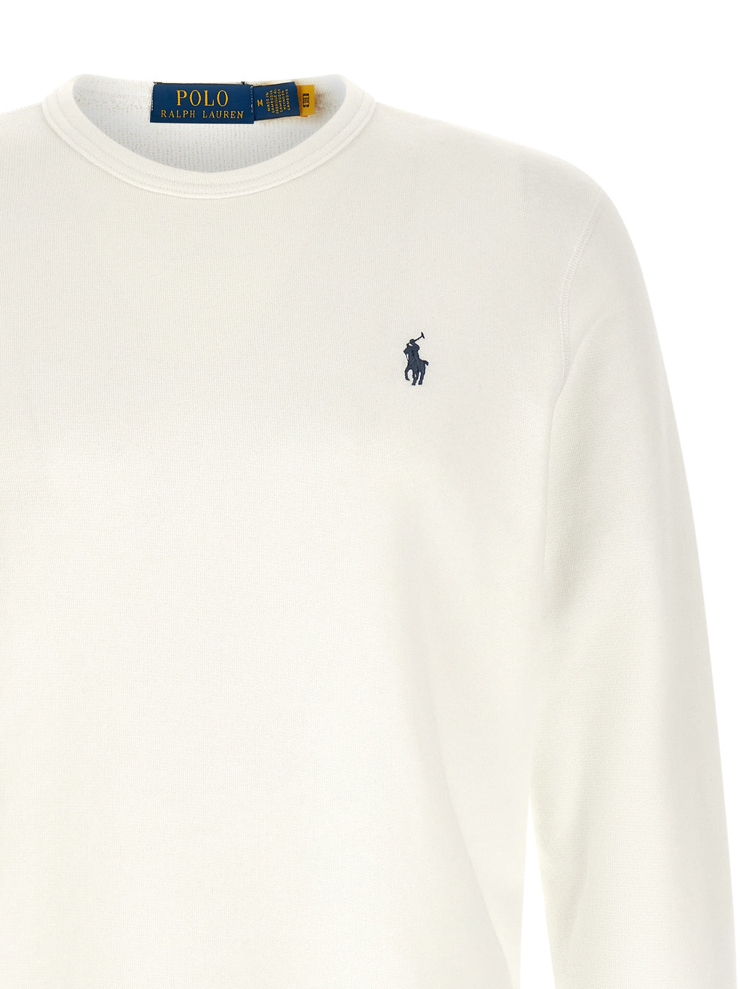 Polo Ralph Lauren Loopback Cotton Felpe - Bianco | 2c442fb88a7f074353659114bad832a2c461ccad