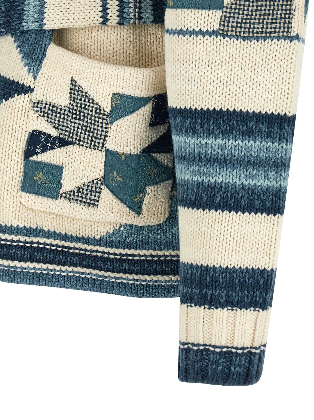Polo Ralph Lauren Patchwork Cardigan Maglioni - Blu | 4d2e0a2bc420839ffd6db2f413077d12178b3d8c