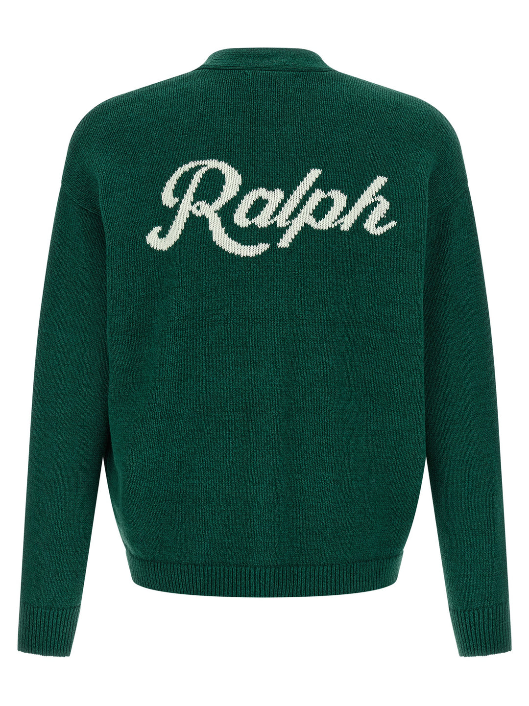 Polo Ralph Lauren Intarsia Logo Cardigan Maglioni - Verde | 19540e164cbaef4ef838db75697cd700f09012ea