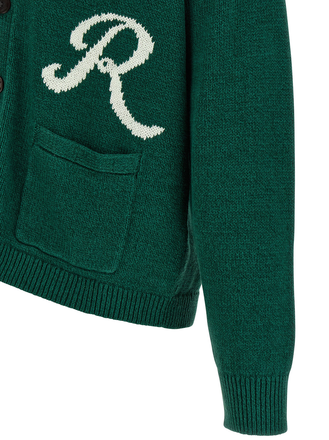 Polo Ralph Lauren Intarsia Logo Cardigan Maglioni - Verde | 05c5817c4ff00db8b91f5452191b9e0c334a7bd9