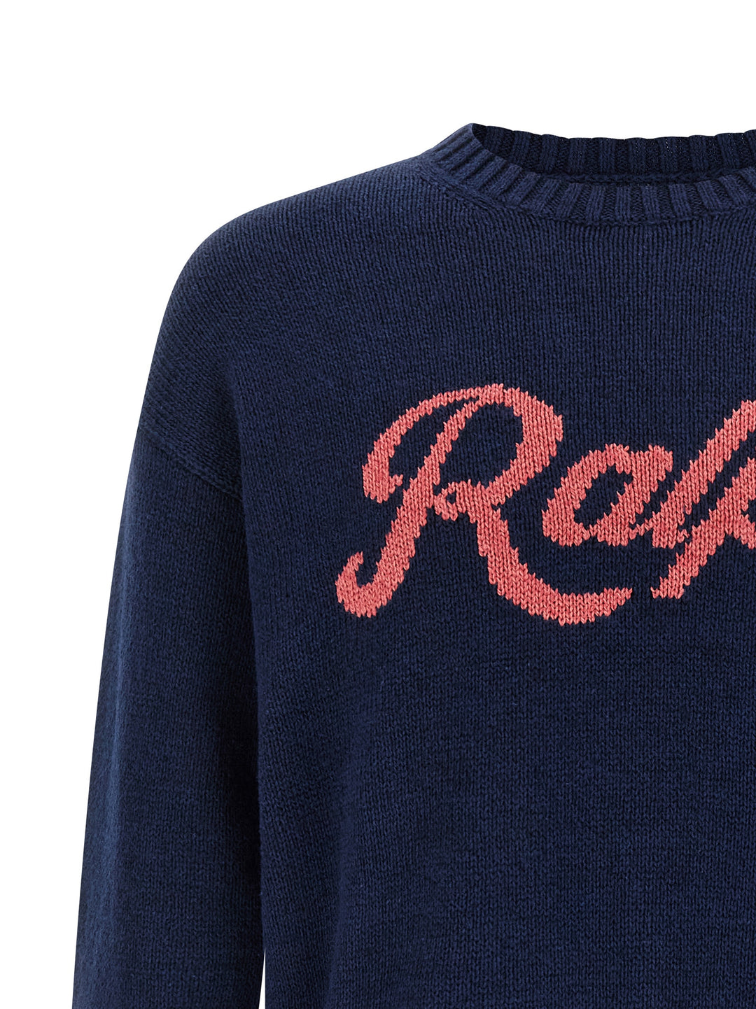 Polo Ralph Lauren Intarsia Logo Sweater Maglioni - Blu | 48eedd394e8eeb84cb68c66afad3243bba38ce43