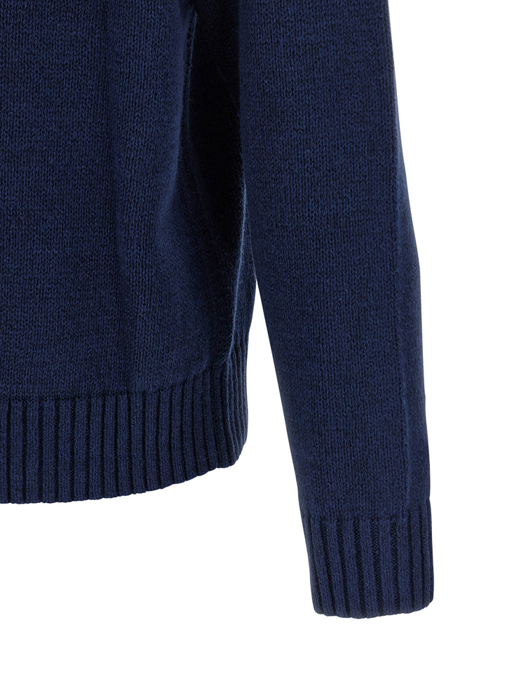 Polo Ralph Lauren Intarsia Logo Sweater Maglioni - Blu | 7f8c34e4b760208ec7c635ba9f293064af0a0e3a