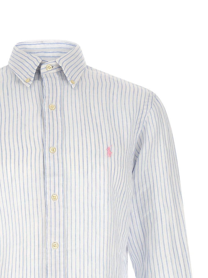 Polo Ralph Lauren Striped Shirt Camicie - Celeste | 975c7c4fadd2328b44c83f23b71790cf152586d8