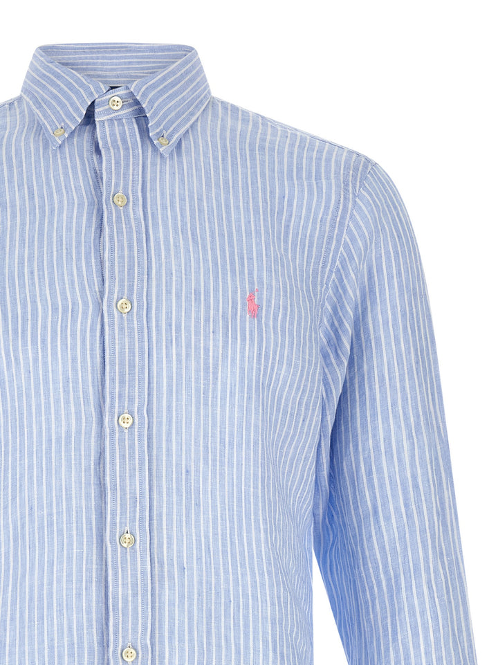 Polo Ralph Lauren Striped Shirt Camicie - Celeste | d91ece47d4cf06aaae77a58318f7cbcb3fd118ca