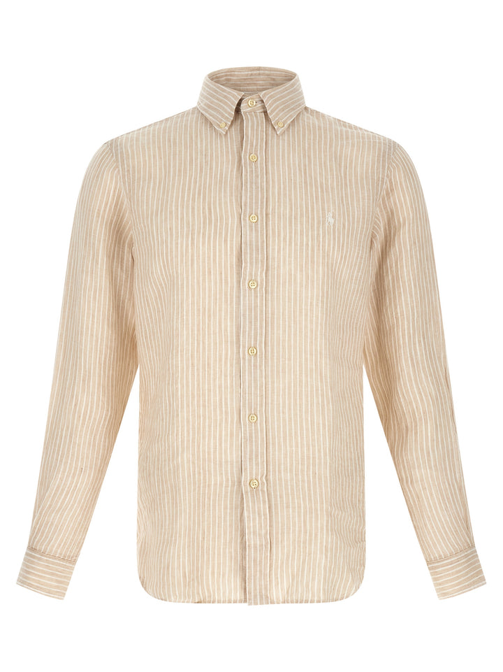 Polo Ralph Lauren Striped Shirt Camicie - Beige | b7fe25073e91d6867cf09e784261ac02d1fd1a5e