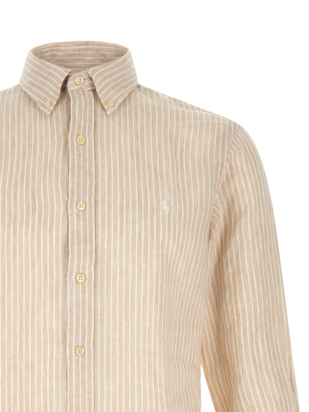 Polo Ralph Lauren Striped Shirt Camicie - Beige | e290fd23249c7ee013bc20b5a816bf861a4a43b4