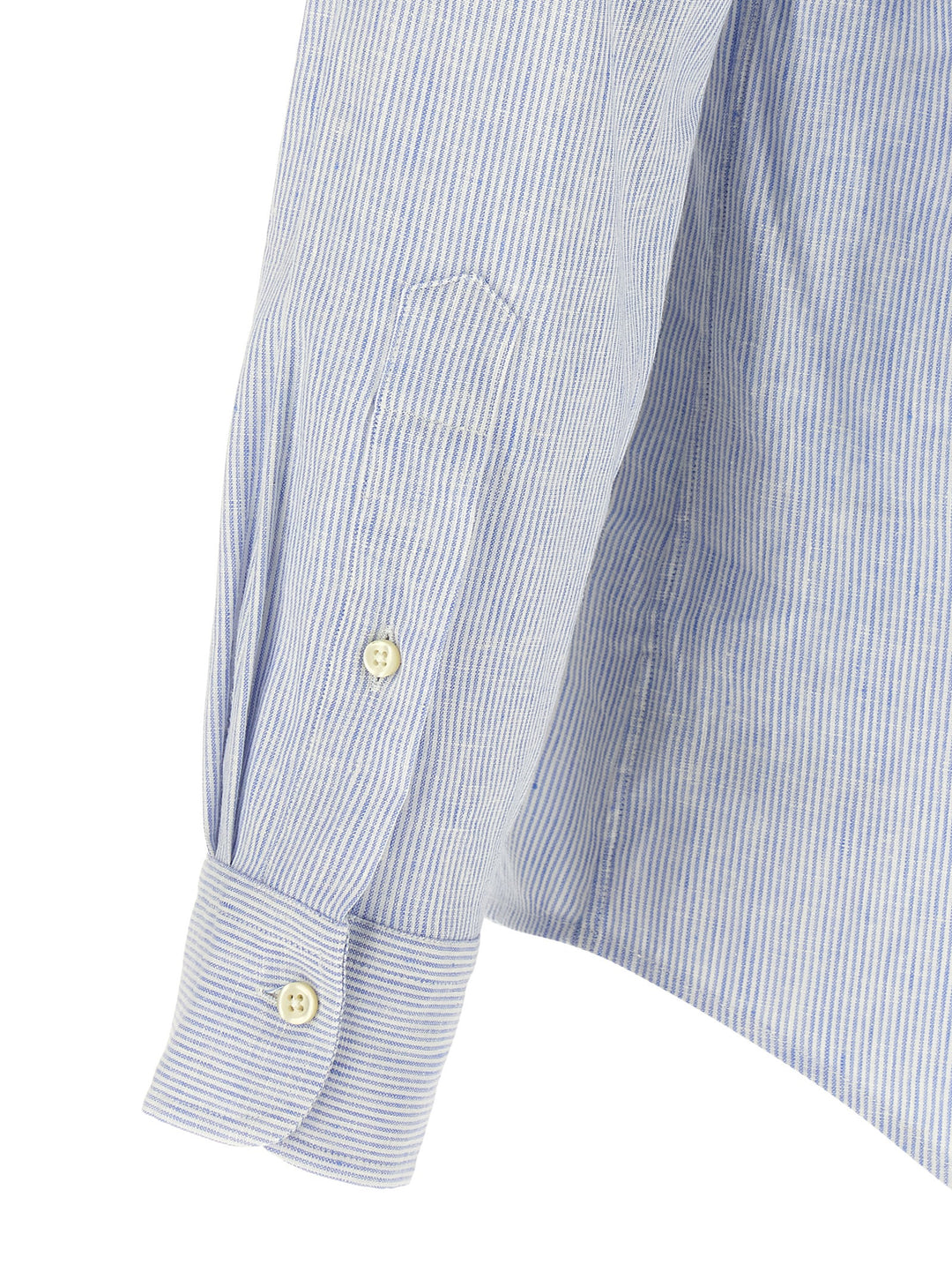 Polo Ralph Lauren Linen Cotton Shirt Camicie - Celeste | bf41ba4353095e97adfdc55e1aa35cc6b6597e35