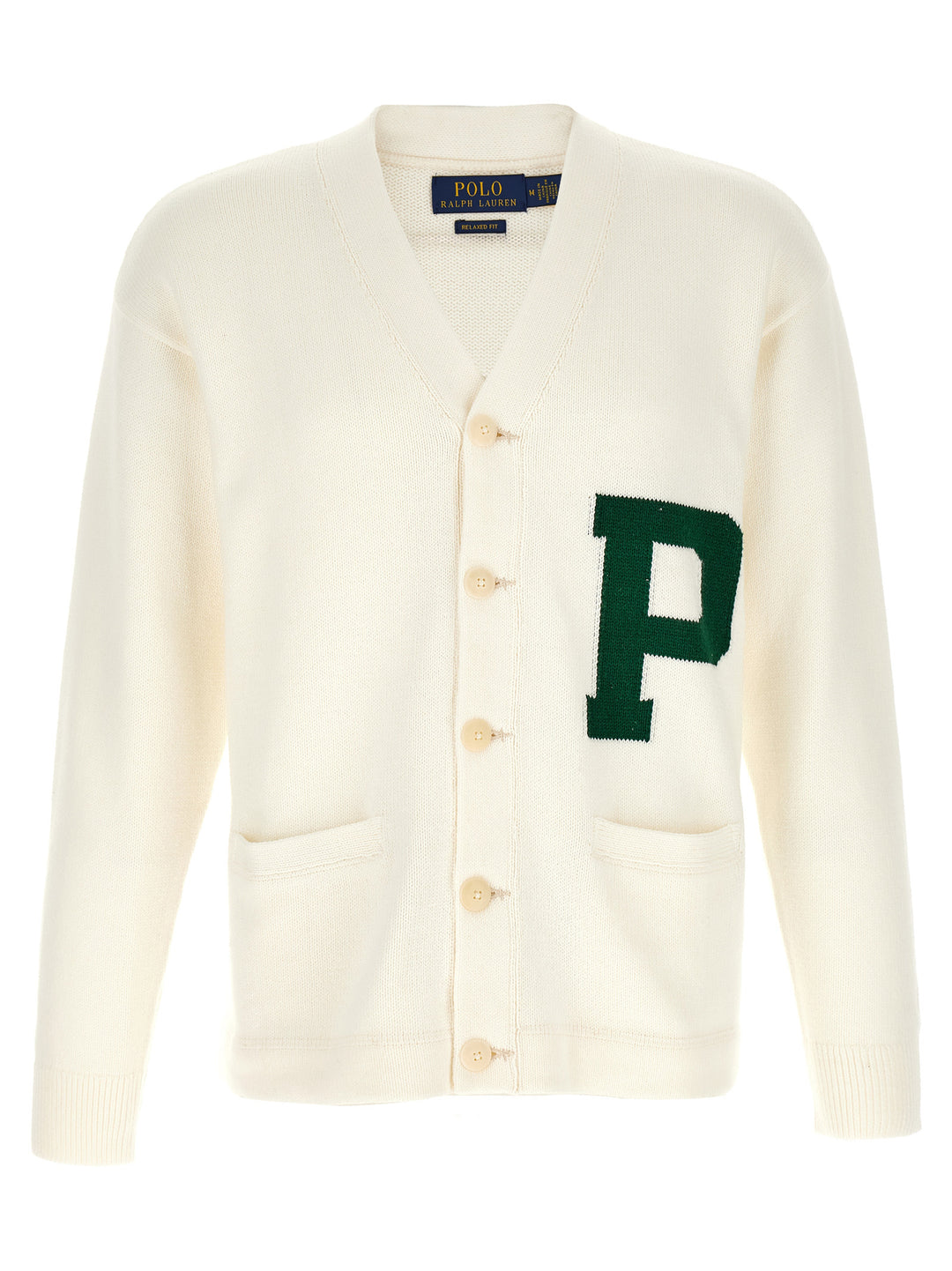 Polo Ralph Lauren Letter Intarsia Cardigan Maglioni - Verde | 24f5cb3c782c28140ffa3067a98f4f1e2357d190