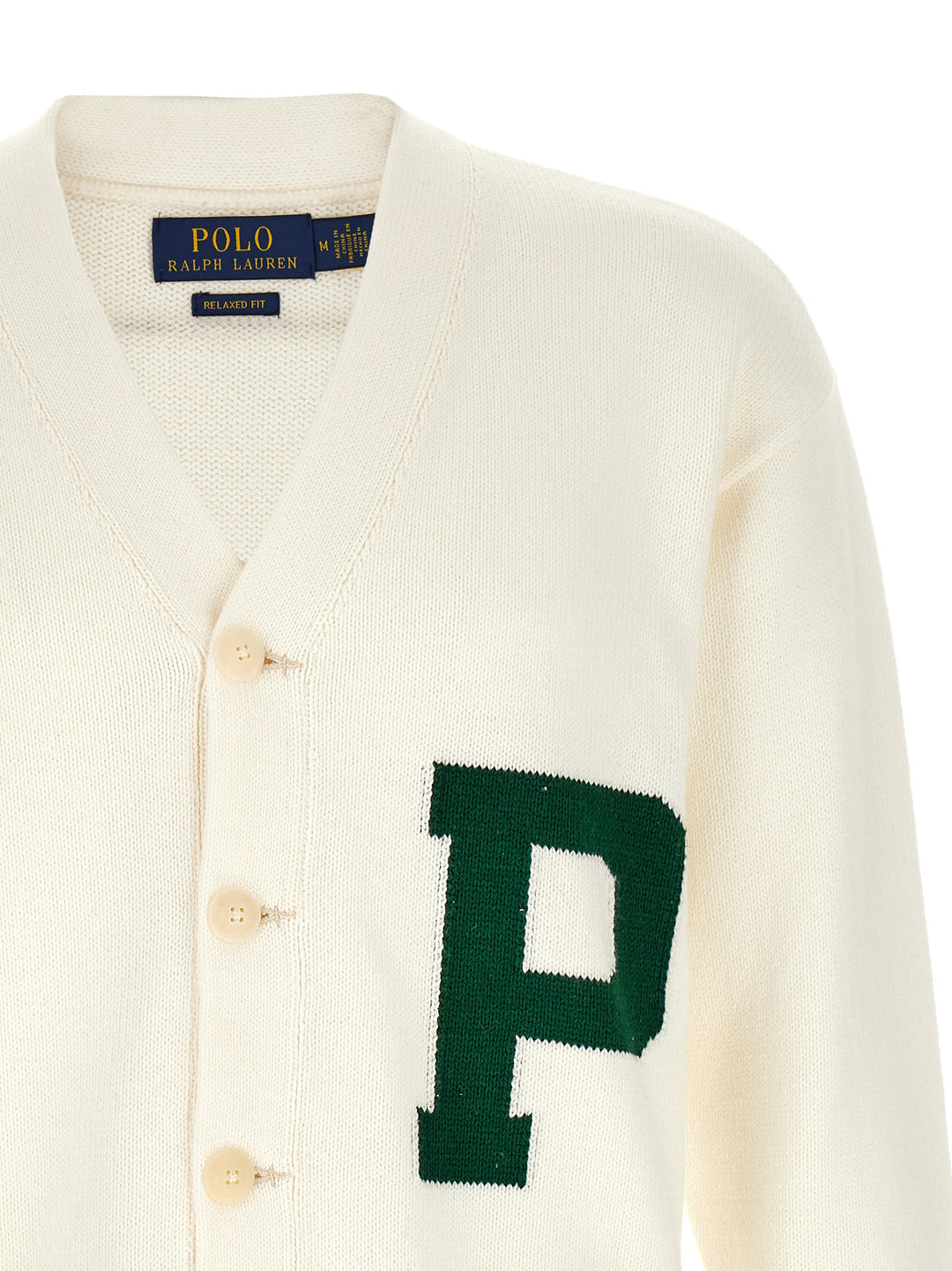 Polo Ralph Lauren Letter Intarsia Cardigan Maglioni - Verde | 28f1a146f618a99bb55c4fddec8c50984fdf8d98