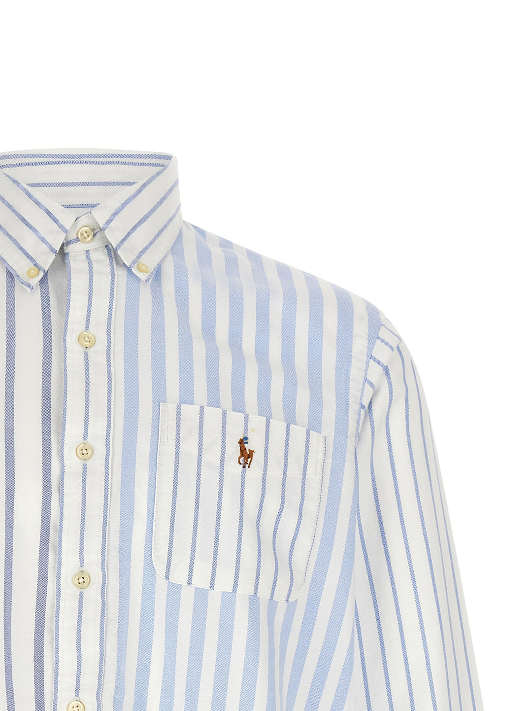 Polo Ralph Lauren Oxford Patchwork Shirt Camicie - Celeste | 1a8c822bf2c4cca17a714d53502ccc4190d03ae6