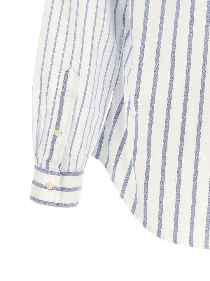Polo Ralph Lauren Oxford Patchwork Shirt Camicie - Celeste | e60993058f71422e350b70ffebbe9ee22ecd0f8b