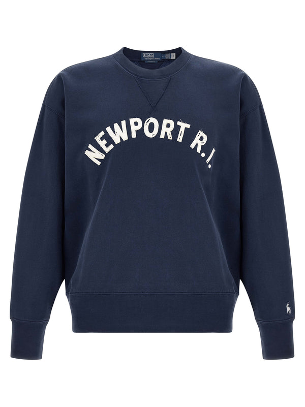 Newport R.I. Felpe Blu