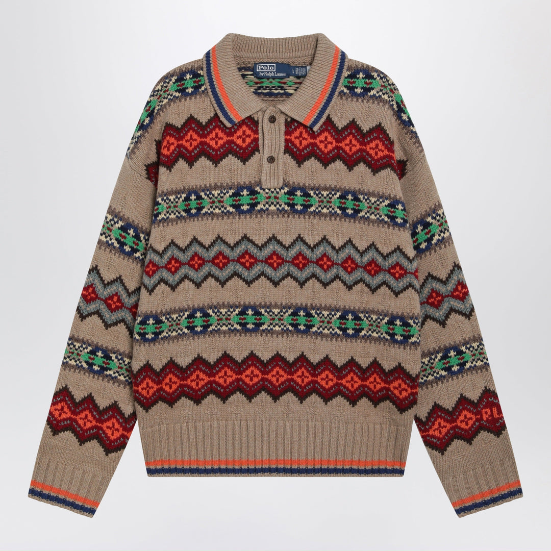 Polo Ralph Lauren Mehrfarbiger Fair-Isle-Pullover aus Wollmix