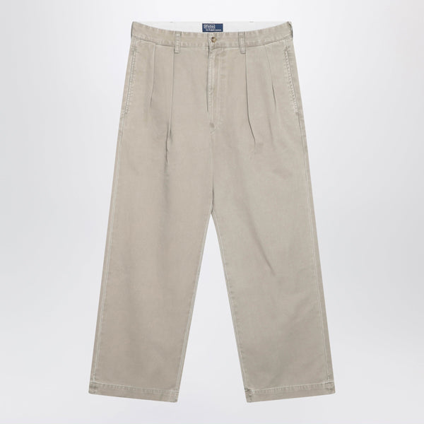 Beige Chino Trousers In Cotton