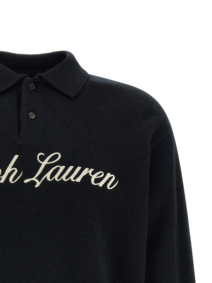 Polo Ralph Lauren Italic Logo  Shirt Polo - Nero | cd78f3b248bd292de1cc19c632f5a20d28d0e4c5